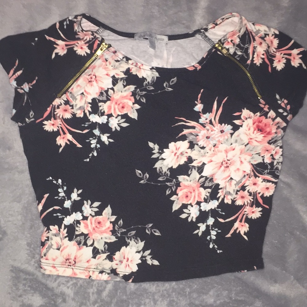 floral crop top